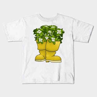 Bunch Berry Rain Boots Kids T-Shirt